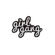 Word Girl Gang Iron On Patch Children Embroidery Scrapbook Slogan Cartoon Applique Women Decal Motif