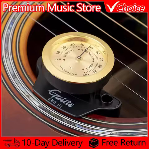 GUITTO GHD-01 Guitar Sound Hole Humidifier Acoustic Folk Classical Guitar Hygrometer Guitar Maintena