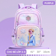 Balo học sinh tiểu học cặp đi học cho bé gái cấp 1 từ lớp 2 đến 5 vải cao cấp nhiều ngăn đựng 2277