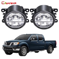 2 Pieces Car Front Bumper Fog Light 30W H11 LED Fog Driving Lamp Assembly DRL For Nissan Frontier 2005-2019