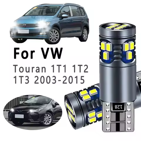 2Pcs T10 Car Bulbs LED Parking Lamp For Volkswagen VW Touran 1T1 1T2 1T3 2003-2013 2014 2015 Car Int