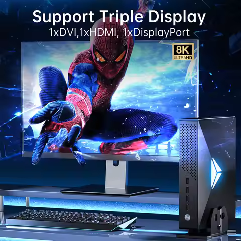 MSECORE MV200 Intel Core i9-9900KF RTX3050 8G Discrete Card Gaming Mini PC Windows 11 Desktop Comput