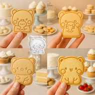 Cartoon Bear Cookie Cutters DIY Bakery Tools and Accessories Stampcookie Cutters
