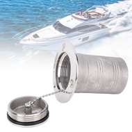 nearbeauty-my GLOGLOW 50mm 2in Stainless Steel Marine Yacht Speedboat RV Fuel Deck Filler with Mirro