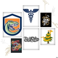 Ironed Image, Heat Pressed Image of Snake - Age of Snake 8