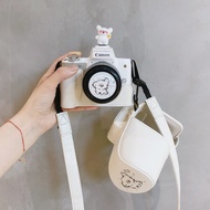 Micro SLR Digital g7x Camera Bag xt30 White Scribble Puppy X100VI Cartoon r50 Leather Case zv1f z50