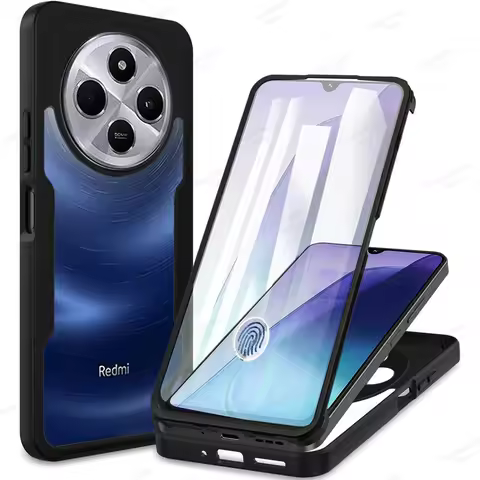 Shockproof 360 Full Cover Case For Xiaomi Redmi 14C 4G 15C 13C 12C 12 Turbo 3 A1 A2 Plus 10C 10 10A 