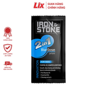 [QUÀ TẶNG KHÔNG BÁN] Dầu tắm gội IRON&STONES thơm mượt tóc dành cho nam - dây 14 gói 5g