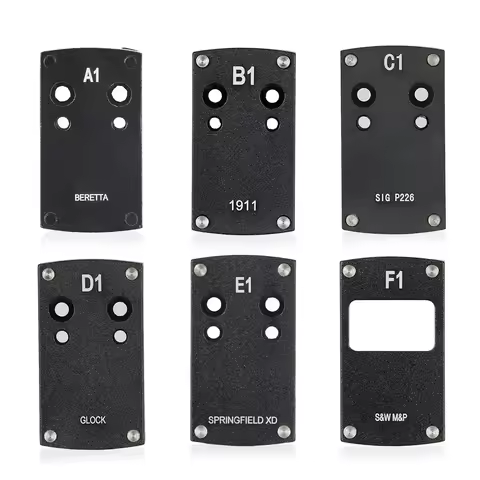 Optics Berett Glock 1911 M&P Pistol Reflex Sight Mount Adapter Plate S&W HK USP SIG P226 Sightmark B