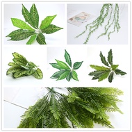 Turtle leaf peacock leaf jungle party leaf decoration Hawaii party decoration