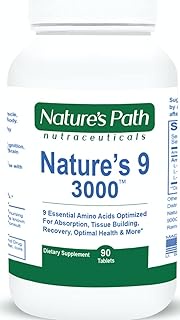 Nature's 9 3000 Essential Amino Acids Supplement, Best EAA Amino Acid Complex All 9 Essential Amino 