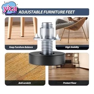 YICA 8PCS 1/4In Thread Levelers, Furniture Levelers Hardware Tools Furniture Leveling Feet, Adjustab