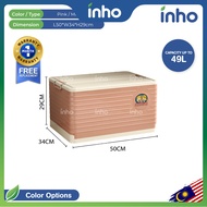 INHO L41-90cm (24-284 Litre) Collapsible Multifunction Movable Storage Box With Bottom Pulley