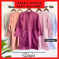 Long Blouse Long Top Pocket top Blouse berpoket Blouse muslimah Muslimah top blouse labuh baju labuh