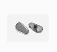 ONE - 鈦金屬眼鏡鼻托鼻墊(規格：銀色1對)（螺絲款）#(ONE)