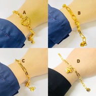 Cop 916 Fashion Clip Bracelet Gold Bracelet 916 Gold Bracelet