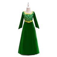 Monster Shrek Cosplay Dress - Green Fiona Princess Costume