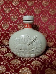 【二手】玉鶴特級鹿茸酒 空瓶 空酒瓶 瓷器 瓷瓶 2008年製造