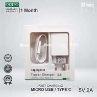 100% ORIGINAL OPPO Charger Fast Charging 5V 2A Micro USB / Type C