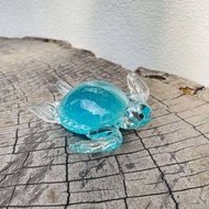 水晶玻璃 長壽烏龜 夜光 海龜 陸龜