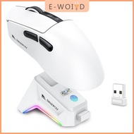 YUYIN4 พัดลมมือถือ แรง Smailwolf เมาส์เล่นเกมไร้สาย M6 เม้าส์บลูทูธ PAW3311การเชื่อมต่อสามโหมดเมาส์อ