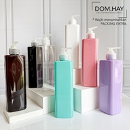 500ml HL Plastic Bottle Pump Lotion Clear Packaging Skin Care Cosmetic Refill 500HL