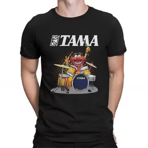 High Quality Trendy Instruments TShirt for Men ANIMAL DRUMMER TAMA DRUMS Soft Casual Sweatshirts T S