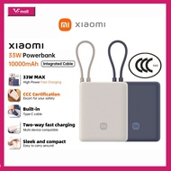 10000mAh 33W Xiaomi PowerBank 3C Certified (Built-in Cable) Pocket Edition Fast Charging Power Bank 