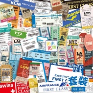 ** New * > Travel Aviation Label Stickers Unique Retro Art Business Boarding Pass Luggage Trolley Ca