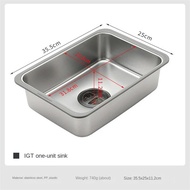 Stainless steel sink for IGT Campingmoon CK-26 table