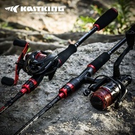 [IN STOCK]KastKingLuya Rod Set Water Drop Wheel Full Set Fishing Rod Sea Rod Spinning Wheel Horse Mouth Rod Thunder Strong Black Fish