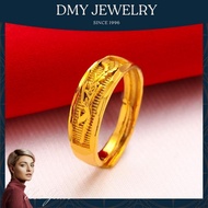 DMY Jewelry Gold 916 Original Malaysia/ Rings For Women/ Dragon Phoenix Couple Rings Wedding/Cincin Couple 1 Set/Cincin Budak Perempuan/Emas Korea Cop 916/Gold Ring 916 Original/Gold Plated Indian Jewellery/Cincin Suasa Lelaki Original/Cincin Lelaki Islam