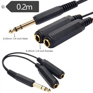 Connection Cable 6.5 Large Three-Core One Point Two Male Adapter Cable Female to Dual 6.5 to Audio C