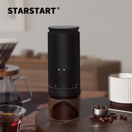 STAR-START咖啡磨豆机电动咖啡豆研磨机 黑色【触屏开关38档外置调节】