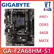 A68 Motherboard Original untuk GIGABYTE GA-F2A68HM-S1 DDR3 Socket fm2 a68h