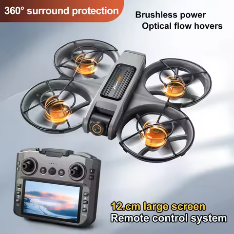 S156 Mini Drone 4K Professional HD Camera with Large Screen 2.4G WIFI FPV Dron Brushless Optical Flo