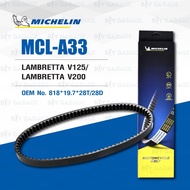 MICHELIN Scooter Belt LAMBRETTA V125/V200 [MCL-A33] Can Be Used Instead 818*19.7*28T/28D