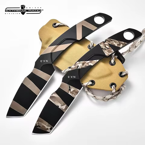 NF3- Integrated fixed blade N690 steel outdoor camping survival hunting knife, emergency rescue tool