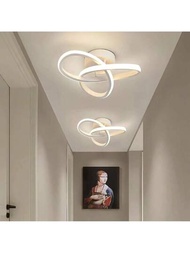 家用LED吊燈三色燈現代風格吸頂燈臥室燈面裝置AC 220V餐廳燈