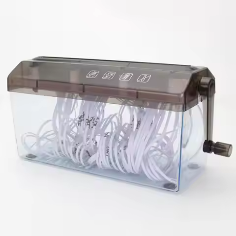 Portable Paper Shredder Paper Shredder A4 Paper Hand Shredder Strip Cut 3mm Portable Document Cutter