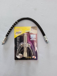 ZEN หัวอัดจารบีมือบีบ 2 ทาง พร้อมสาย 1/8BSP รุ่น NN-TT555 สีเงิน สินค้าพร้อมส่ง