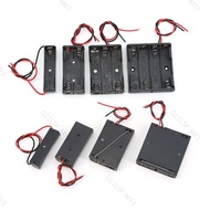 5PCS 1/2/3/4 Slot AAA Battery Case 1.5v 3v 4.5v 6v Box AAA Battery Holder Leads 1xAAA 2XAAA 3XAAA 4X