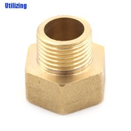 UTZN Metal Brass Metric Bsp G 3/4" Female To Npt 1/2" Male Pipe Fitting Adapter