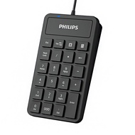 PHILIPS 飛利浦 有線數字鍵盤 SPK6106 黑色
