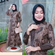 (BISA COD)Gamis Batik Terbaru / Gamis Batik Jumbo Modern Premium - Gamis Busui All Size/Gamis Batik Kombinasi - Gamis Batik Terbaru /  Gamis Busui All Size/Gamis Batik Kombinasi / Gamis Batik Jumbo Modern Premium /  Gamis Batik Pekalongan Bermotif