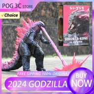 Godzilla VS King Kong 2ตุ๊กตาขยับแขนขาได้2024 shm Godzilla collectible ของเล่นเด็กเคลื่อนย้ายได้ hiasan kamar ของขวัญวันเกิด
