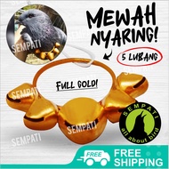 SEMPATI Sawangan Kalung Lonceng Kuningan Lima Lubang Sawangan Merpati Emas Hatong Hotang Pluit Pelui