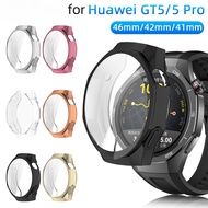 Watch Case for Huawei Watch GT 5 / GT5 Pro 46mm 42mm 41mm Full Coverage Screen Protector Soft Protec