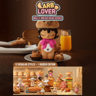 Pop Mart Molly "Carbohydrate Lover" Bread Head Series Blind Box, 12 Regular Versions + 1 Hidden Vers