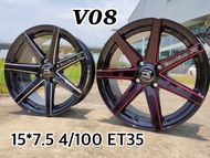 ล้อแม็กใหม่ - V08 - ขอบ15 - งาน EMOTION R - 15 x 7.5 x 7.5 x 4รู100 - ET35/35 - 2สี - ส่งฟรี Kerry Express - รบกวนสอบถามทางแชท ก่อนคลิกสั่งซื้อ